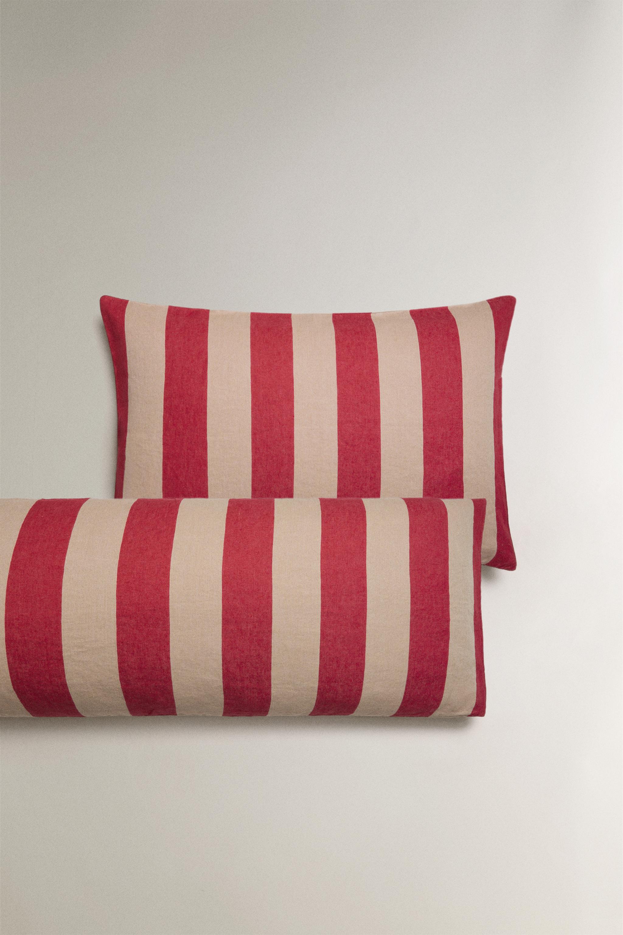 STRIPED LINEN THROW PILLOW COVER | KATHARINE POLE